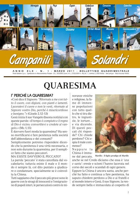 “Campanili Solandri” n°1 – Marzo 2011 - Parrocchia S. Stefano di ...
