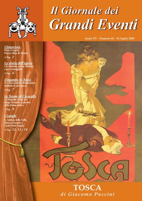 TOSCA - Il giornale dei Grandi Eventi