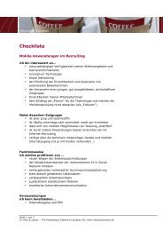 Checkliste - Milch & Zucker AG