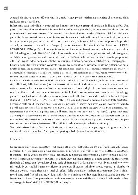 2. Gelichi S., Il castello di Harim - Archeologia Medievale Venezia