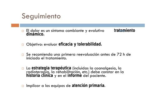 DOLOR IRRUPTIVO: TRATAMIENTO