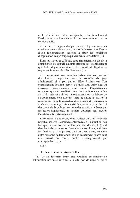 FOGLI DI LAVORO per il Diritto internazionale 3 ... - Giurisprudenza