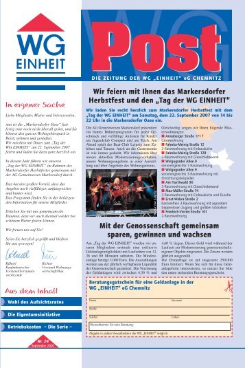 Ausgabe 24 (September 2007) - WG Einheit