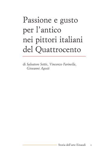 Passione e gusto per l'antico nei pittori italiani del ... - Artleo.It