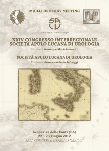 xxiv congresso interregionale società apulo lucana di urologia - Miulli