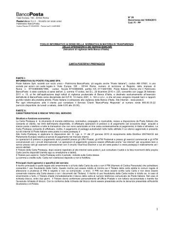 foglio informativo poste italiane Foglio informativo delle principali caratteristiche dei bfp ordinari resta fermo il diritto di poste italiane e del cliente di sottoporre le controversie alla . foglio informativo poste italiane Foglio informativo delle principali caratteristiche dei bfp ordinari resta fermo il diritto di poste italiane e del cliente di sottoporre le controversie alla .