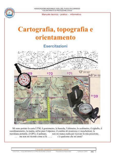 Cartografia, topografia e orientamento - Associazione Nazionale ...