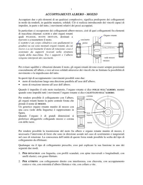 3-Accoppiamenti Albero-Mozzo - Pesenti