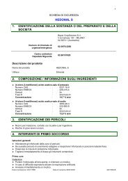 HEDONAL S 1. IDENTIFICAZIONE DELLA ... - Capnordovest.it