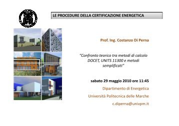 Prof. Ing. Costanzo Di Perna - Microsoftware