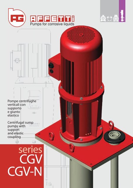 pompe centrifughe verticali con giunto - Affetti Giuseppe