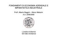 fondamenti di economia aziendale e impiantistica industriale