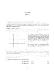 CAPITOLO 2 §8. EQUAZIONE DELLA RETTA IN ... - Ivan Cervesato