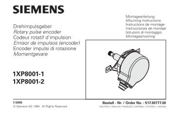 Installation & Maintenace Manual - Pulse Encoder - Rotor (UK)