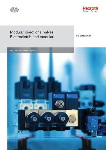 Modular directional valves Elettrodistributori modulari - Bosch Rexroth