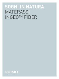catalogo materassi Ingeo Fiber