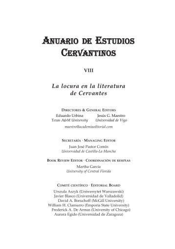 Índice en pdf - Academia Editorial del Hispanismo