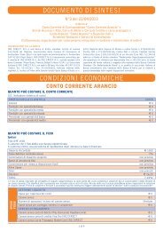 DOCUMENTO DI SINTESI CONDIZIONI ECONOMICHE - ING Direct