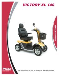 Manuale D - Pride Mobility Products