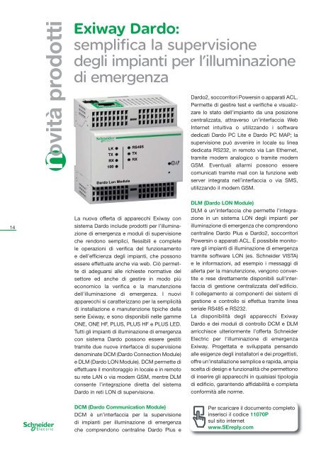 Scarica il magazine (.pdf 1,5 Mb) - Schneider Electric