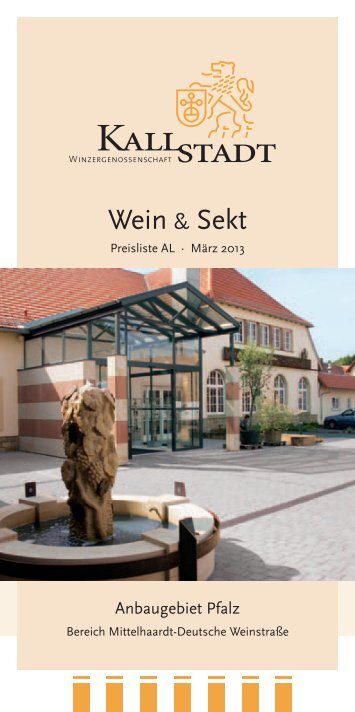 Preisliste - Winzergenossenschaft Kallstadt