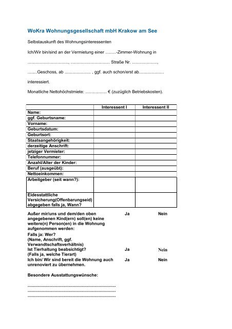 PDF-Datei - Wohnungsgesellschaft Krakow am See