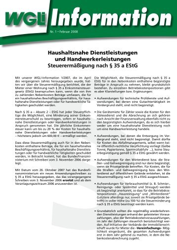 §Haushaltsnahe Dienstleistungen und Handwerkerleistungen ...