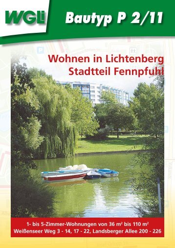 Flyer Bautyp P2 2011 - WGLi Wohnungsgenossenschaft ...