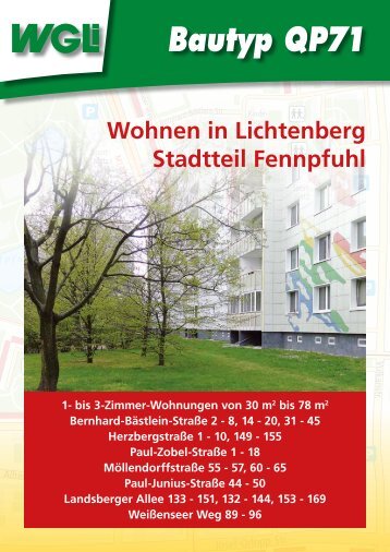 Bautyp QP71 - WGLi Wohnungsgenossenschaft Lichtenberg eG