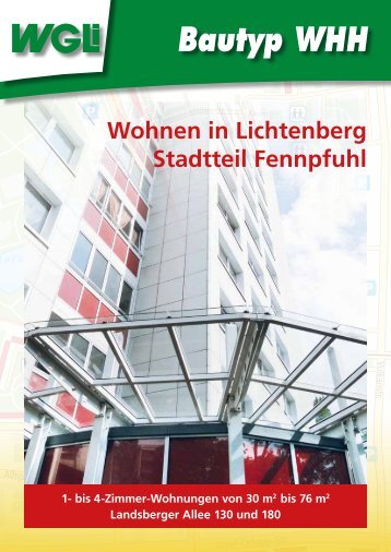 Bautyp WHH - WGLi Wohnungsgenossenschaft Lichtenberg eG