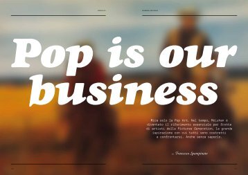 Pop is our business - Francesco Spampinato