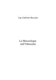 La Merceologia nell'Ottocento - ugobecciani.it