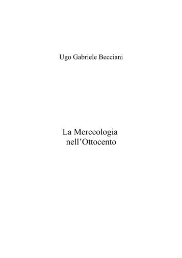 La Merceologia nell'Ottocento - ugobecciani.it