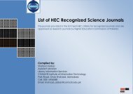 List of HEC Recognized Science Journals - Abdul Wali Khan ...