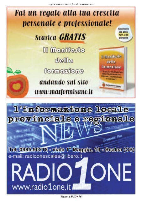 Free Download scarica GRATIS l'intera pubblicazione - Pianeta Sud