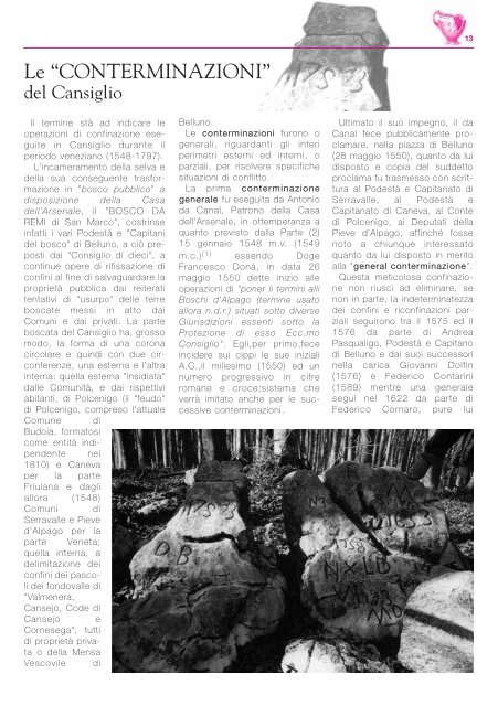 ANNO III, gennaio 2006, N. 3 - Gruppo Archeologico Polcenigo