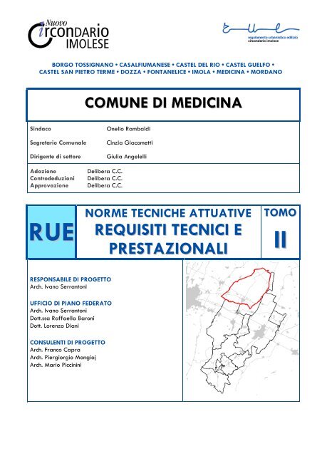 requisiti tecnici e prestazionali - PSC - Nuovo Circondario Imolese