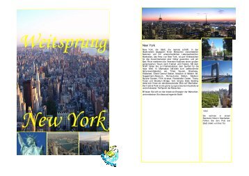 Reiseverlauf New York (Sommer) - Weitsprung Reisen