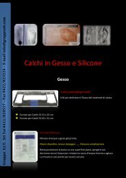 Calchi in Gesso e Silicone - Impronte Digitali