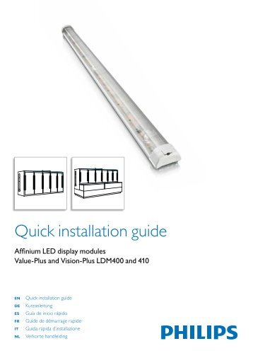 Quick installation guide -LDM 400, 410 - Philips Lighting