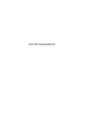 NOVUM GLOSSARIUM - Lemmatiseur du latin médiéval