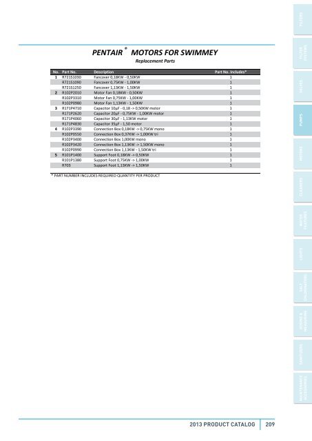 Catalog 2013 - Pentair Pool Europe