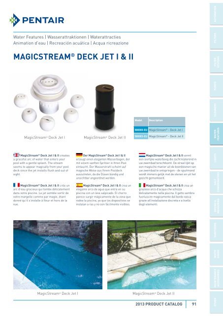 Catalog 2013 - Pentair Pool Europe