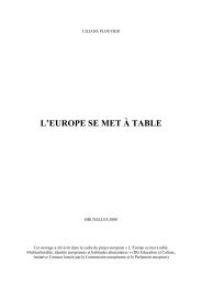 L'EUROPE SE MET À TABLE - NOIREDENLIGNElth38