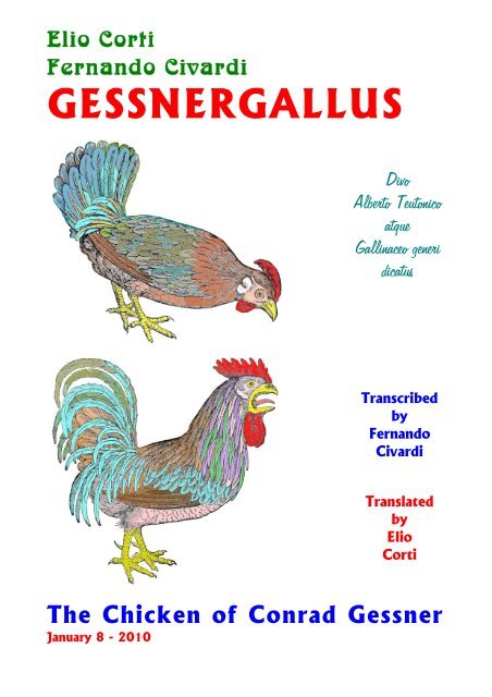 Téléchargement gratuit Images Gessnergallus actualisé salutations