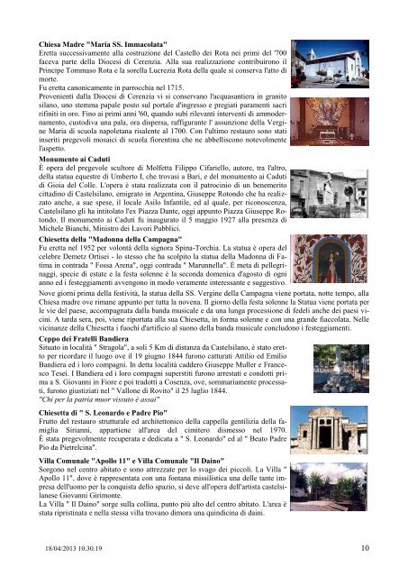 patrimonio storico culturale - Comune di Castelsilano