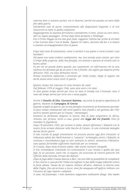 "Noi. Testimonianze e documenti in un libro per S. Lorenzo di ...