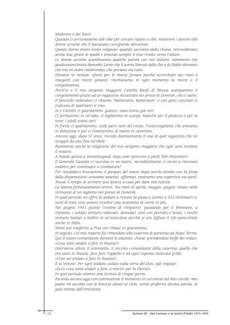 "Noi. Testimonianze e documenti in un libro per S. Lorenzo di ...