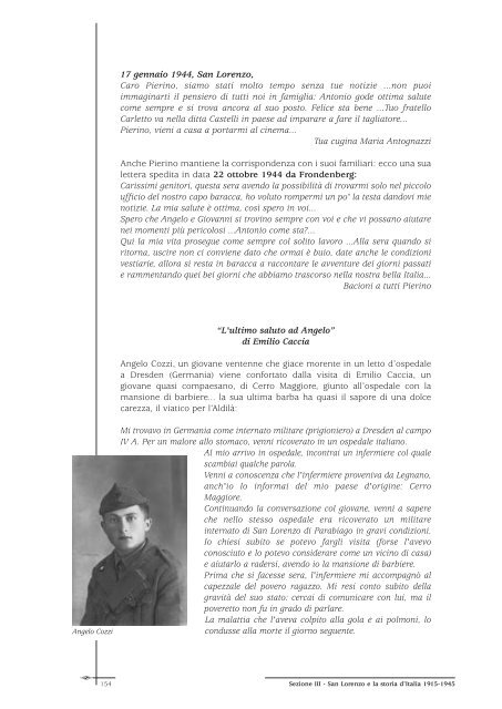 "Noi. Testimonianze e documenti in un libro per S. Lorenzo di ...