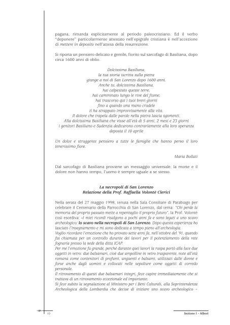 "Noi. Testimonianze e documenti in un libro per S. Lorenzo di ...